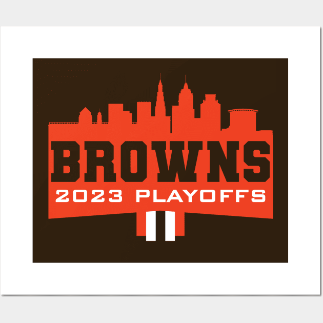 Browns 2023 Playoffs Wall Art by Nagorniak